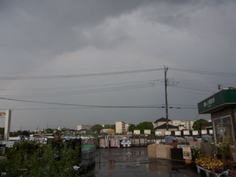 2014年5月1日　虹の画像（埼玉県幸手市　ジョイフル本田にて）