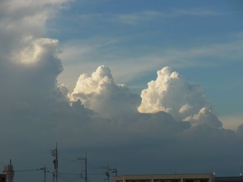 レイクタウンで見た、ソフトクリームみたいな入道雲。