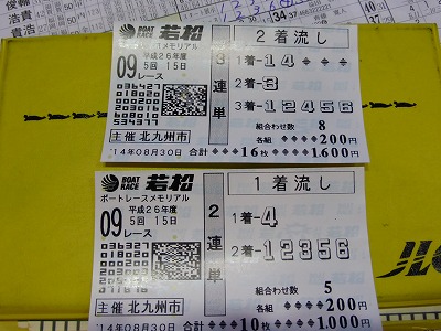 14若松SG　モーターボートメモリアル　準優勝戦