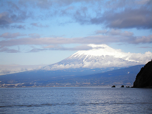 積雪富士山！
