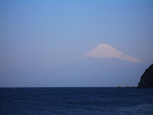 うっすら富士山！
