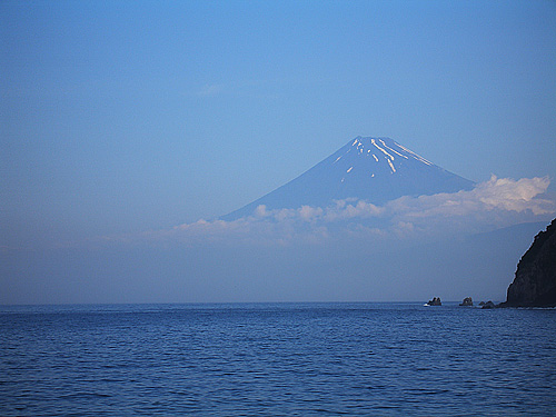 台風前の富士山！
