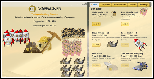 ワンコのクッキークリッカー系ゲーム　Dog Miner