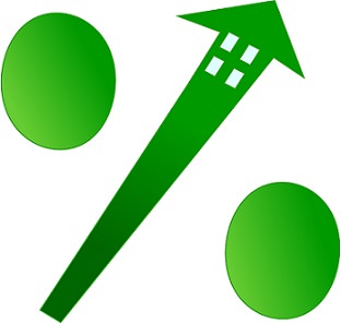 緑色の％表示