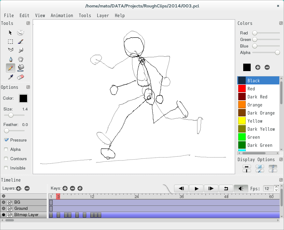 文化ヒナゲシ制作所雑記帳 2dアニメーションソフトpencil2dを使ってみる
