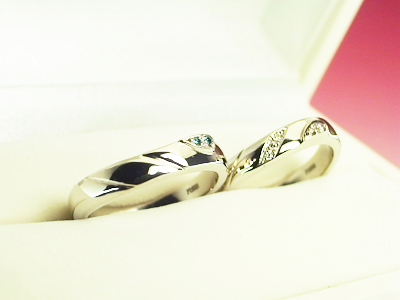 結婚指輪　オリジナル　カッコイイ