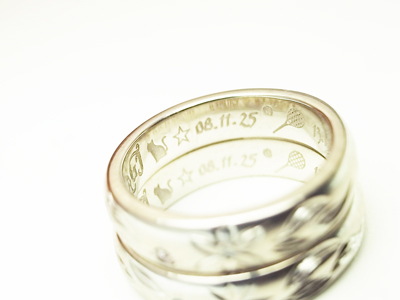 オリジナル　結婚指輪　世界で一つ