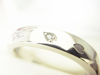 結婚指輪　桜　ダイヤモンド
