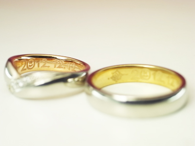 結婚指輪　自分達でデザイン