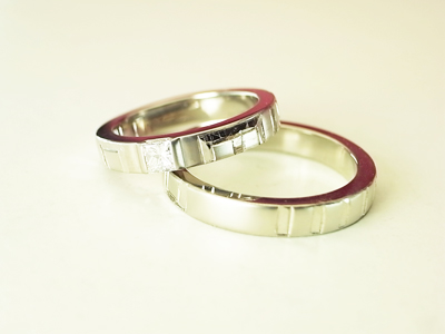 結婚指輪　マット