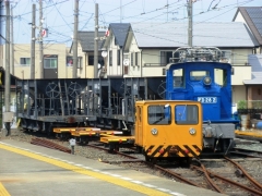 遠州西ヶ崎の電気機関車