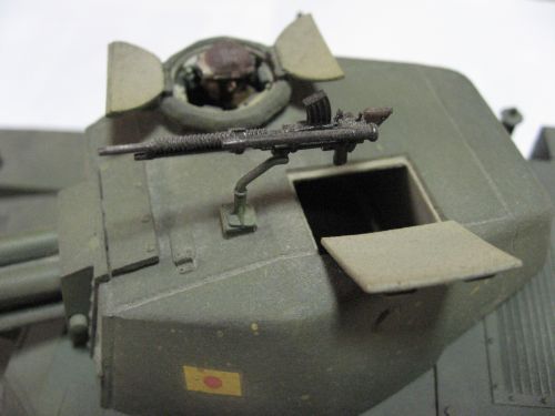 四式中戦車の砲塔銃架部分